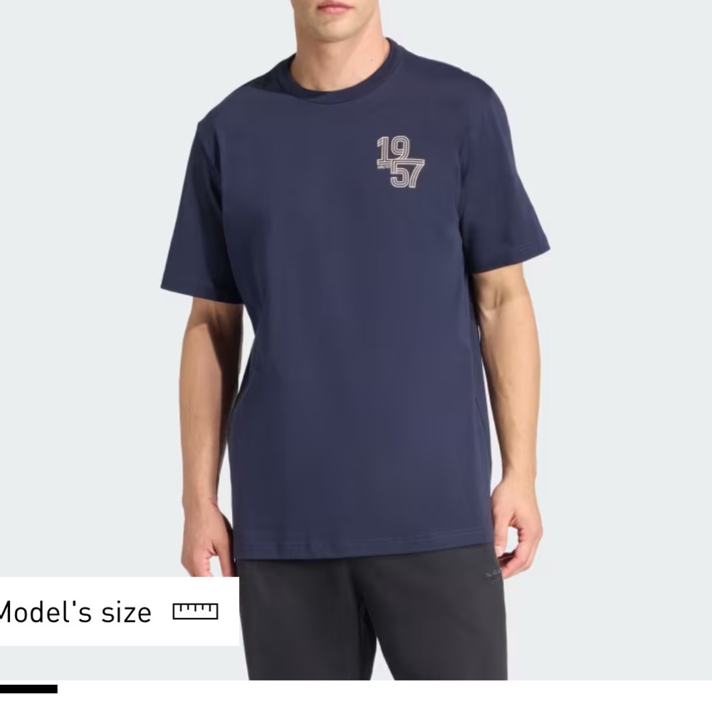 ADIDAS REAL MADRID HERITAGE HEAVY COTTON T-SHIRT SIZE XL